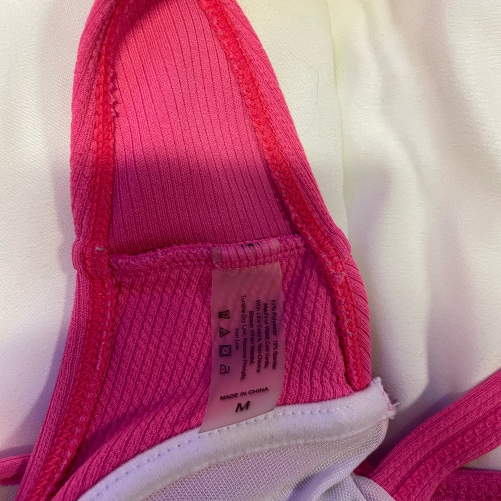 Hot pink bikini